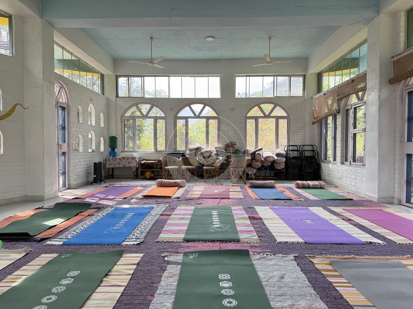 The yoga hall