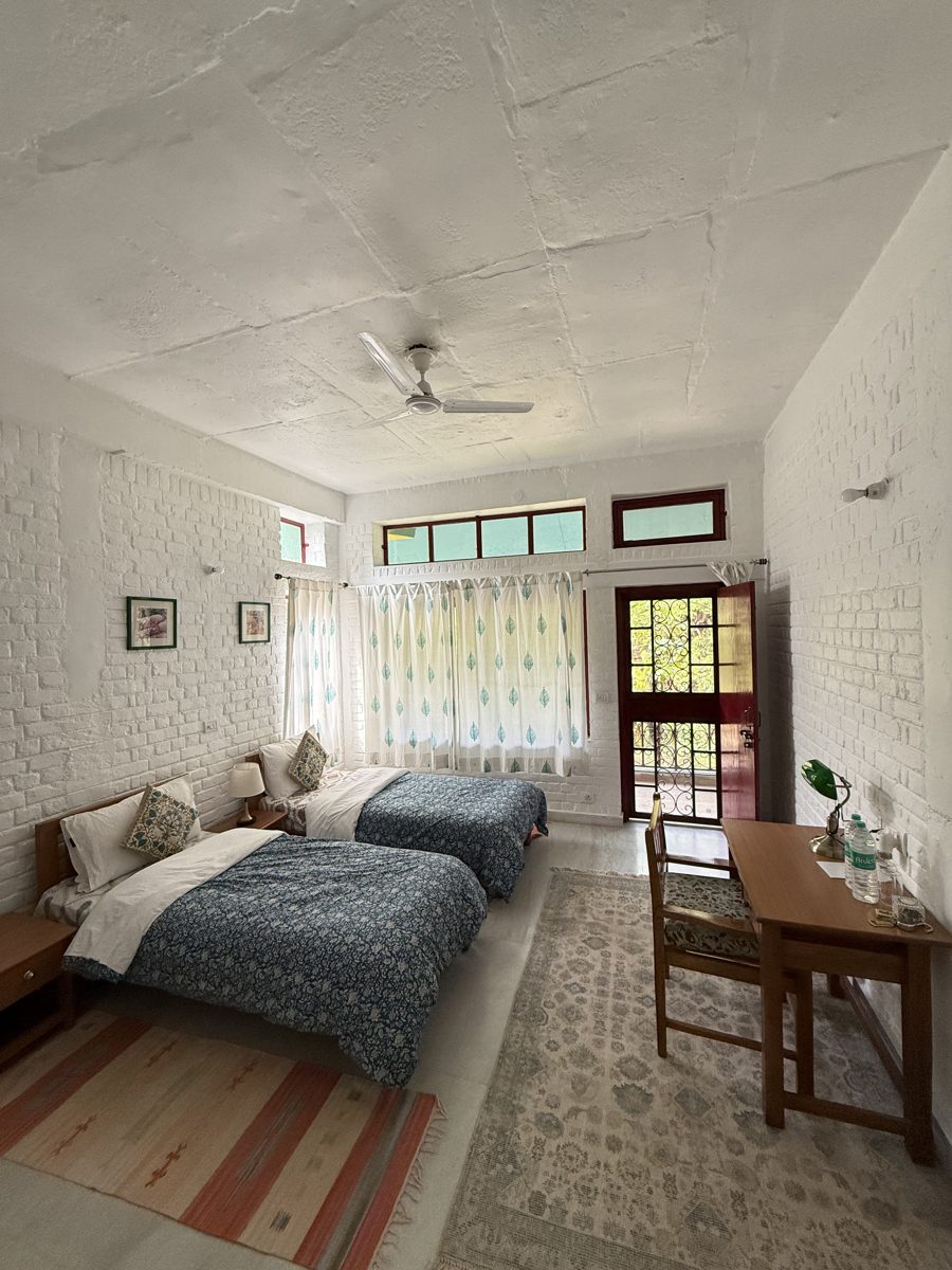 Ashram room at Rishikesh Yoga School